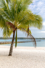 white beach and sand, koh kham island, Thailand.
