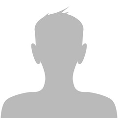 Male Default Placeholder Avatar Profile Gray Picture Isolated on White Background . Vector illustration Avatar