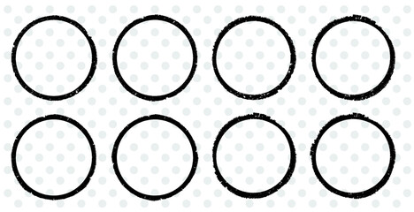 Grunge post Stamps Collection, Circles. Banners, Insignias , Logos, Icons, Labels and Badges Set . vector distress textures.blank shapes.