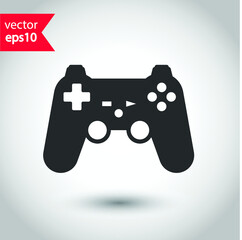 Game pad vector icon. Joystick flat sign design. Joystick icon. EPS 10 flat symbol pictogram