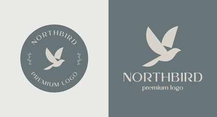elegant bird premium logo vector © ZeaLab