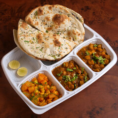 Chicke Peas in a take way Bento Boxx