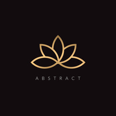 Fototapeta premium Abstract elegant Vector flower logo icon design. creative vector modern style premium symbol. the luxury brand jewel boutique sign.