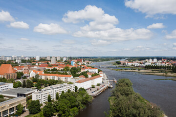 Fototapeta na wymiar cityscape photo of Frankfurt Oder in Brandenburg