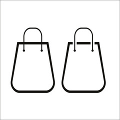 shopping bag icon illustration vector