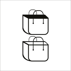 shopping bag icon illustration vector
