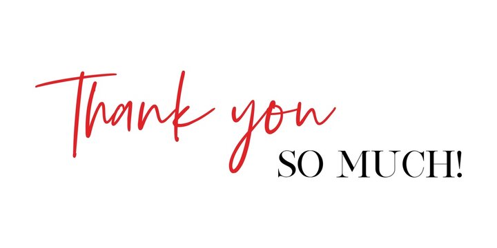 Thank You So Much Images – Browse 748 Stock Photos, Vectors, and