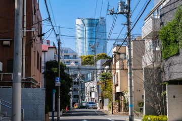 東京都 東麻布 住宅街と六本木ヒルズ