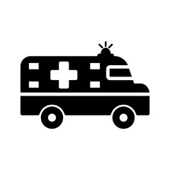 Ambulance Medical Icon Vector Illustration