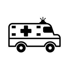 Ambulance Medical Icon Vector Illustration