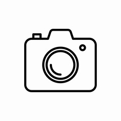 Outline camera icon.Camera vector illustration. Symbol for web and mobile
