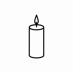 Outline candle icon.Candle vector illustration. Symbol for web and mobile
