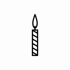 Outline candle icon.Candle vector illustration. Symbol for web and mobile