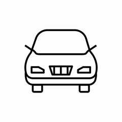 Obraz premium Outline car icon.Car vector illustration. Symbol for web and mobile