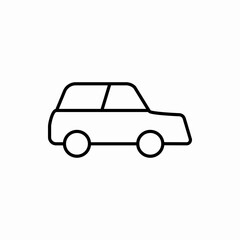Fototapeta premium Outline car icon.Car vector illustration. Symbol for web and mobile