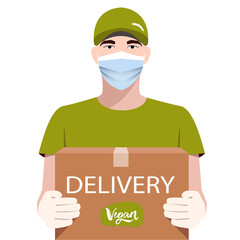 Online Delivery Service concept. Food delivery. Vector