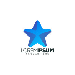 Obraz premium star logo design vector illustration