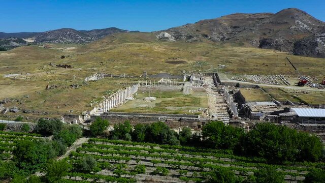 The ancient city of Tripolis - Denizli -  Turkey.