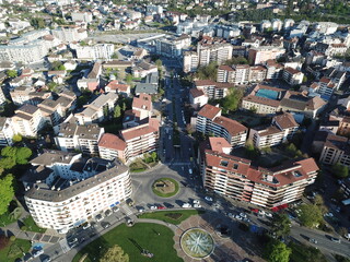 4k photo Thonon-les-Bains, Haute-Savoie, drone Aerial view of France, Europe