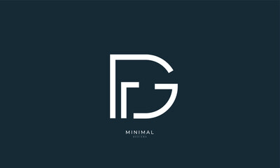 Alphabet letter icon logo FG