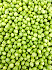 fresh green peas background.
