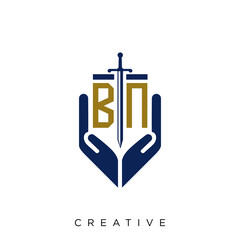 bn logo design vector