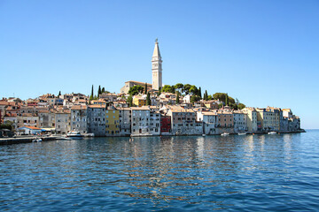 The old town of Rovinj in Croatia / Istria in the Adriatic Sea.