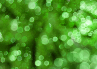 Fototapeta premium Golden and green blur bokeh background.