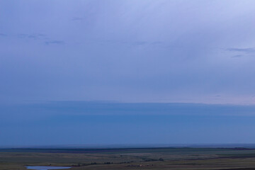 Obraz premium twilight in the steppe open look