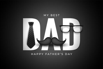 create happy fathers day background design card