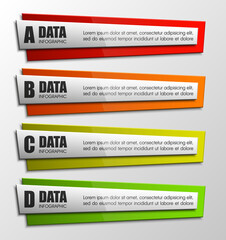 Modern minimal flat elements for business infographics. Material style. Vector illustration. Can be used for workflow layout, brochure, diagram, chart, number and step up options, web design