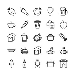 Food Line Vector Icons 8