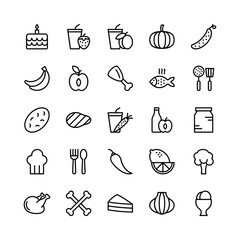 Food Line Vector Icons 9