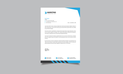 Business Letterhead Template Design - Corporate Identity Letterhead Design.