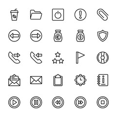 Web and Mobile UI Line Vector Icons 7