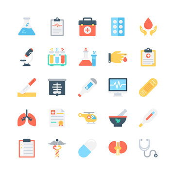 Medical Colored Vector Icons 2