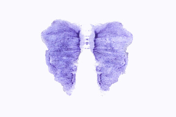 streaks of violet watercolor paint