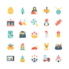 Christmas Colored Vector Icons 3