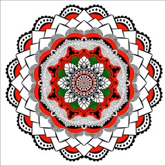 Obraz premium ornamental round lace ornament mandala