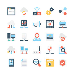Network and Communications Vector Icons 2