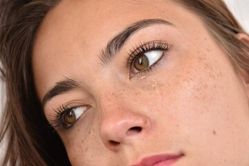 Fototapeta premium Regard perdu d'une femme