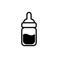 Obraz premium Feeding Bottle Icon Vector Illustration