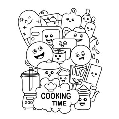 Cooking Cartoon Doodle