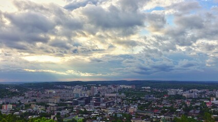 Fototapeta na wymiar Panoramic view of the city Lviv, Ukraine 