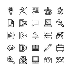 Digital Marketing Line Vector Icons 6