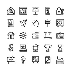 Digital Marketing Line Vector Icons 7