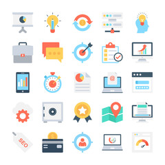 SEO and Marketing Vector Icons 4