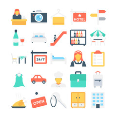Hotel and Restaurant Vector Icons 2