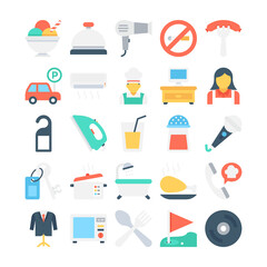 Hotel and Restaurant Vector Icons 4