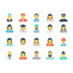 Professions Colored Vector Icons 5
